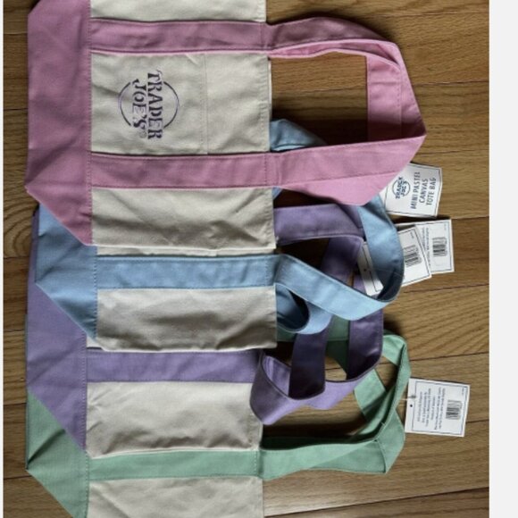 Trader Joe’s mini tote-set of 4 - Picture 1 of 5
